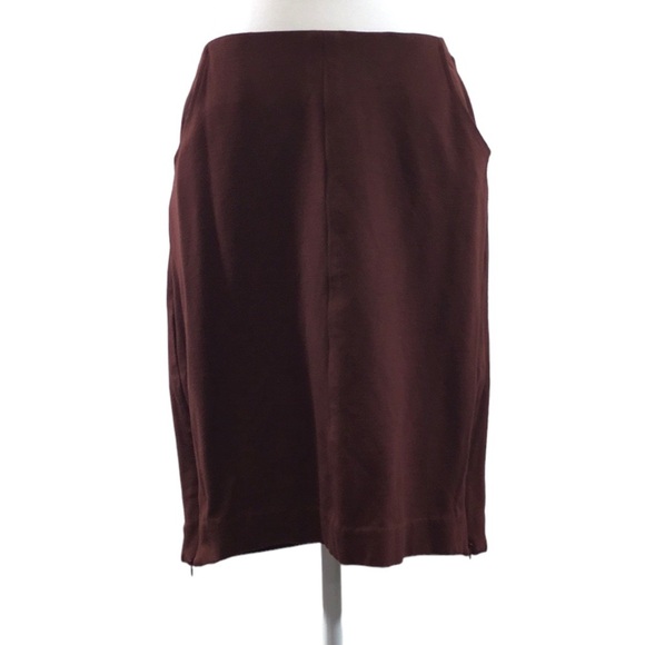 CAbi Burgundy Currant Boss Pencil Skirt Womens 10 Fall 2018 - Picture 1 of 12